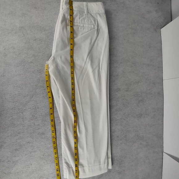Talbots Womens Petite White Cotton Stretch Capris Pants Size 10P - Picture 8 of 11